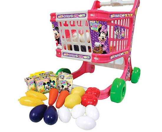 TOYS MART Toy Supermarket Shopping Cart Set Mick Multi-Color