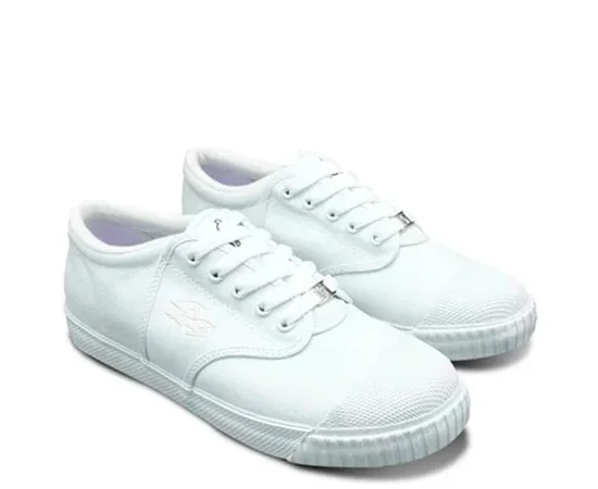 BREAKER Canvas Student Shoes 4X4 White