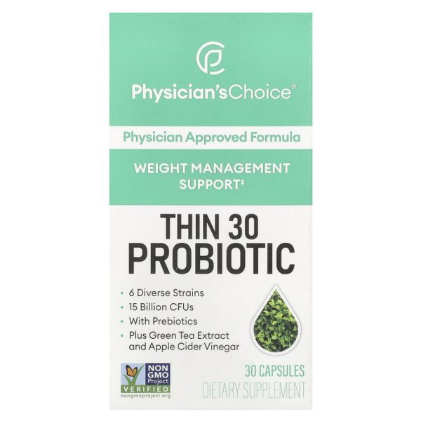 Physician's Choice, Тонкий 30 пробиотиков, 15 млрд КОЕ, 30 капсул