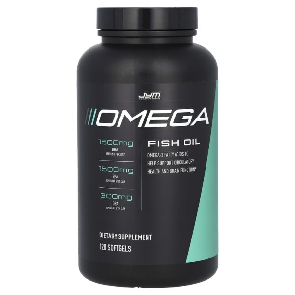 JYM Supplement Science, Рыбий жир с омега, 120 капсул (1300 мг в каждой капсуле)