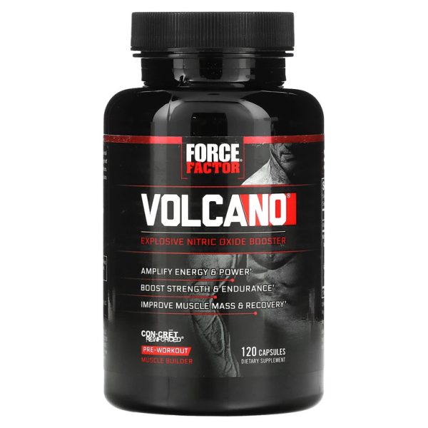 Force Factor, Volcano, бустер оксида азота,120 капсул