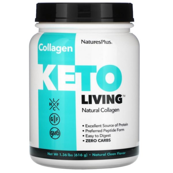 NaturesPlus, KetoLiving ™, натуральный коллаген, 616 г (1,36 фунта)
