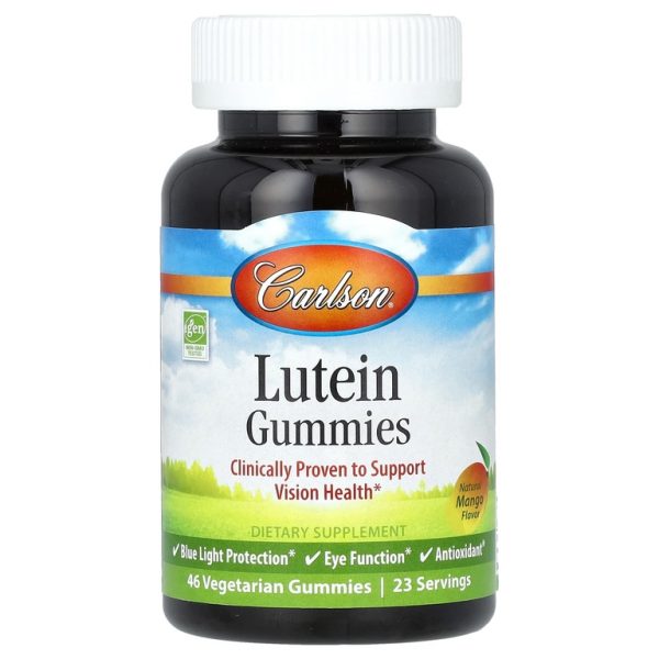 Carlson, Lutein Gummies, Натуральное манго, 46 вегетарианских жевательных конфет (Товар снят с продажи)