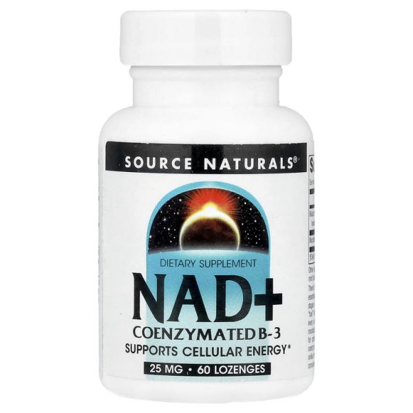Source Naturals, Коферментный витамин B3, 25 мг, 60 пастилок