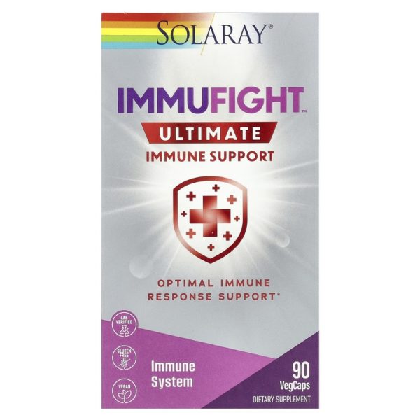 Solaray, ImmuFight ™, максимальная поддержка иммунитета, 90 растительных капсул