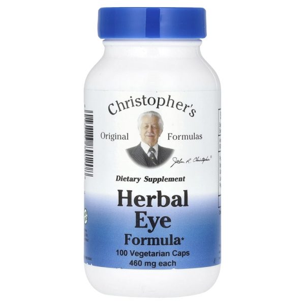 Christopher's Original Formulas, травяная формула для зрения, 100 вегетарианских капсул