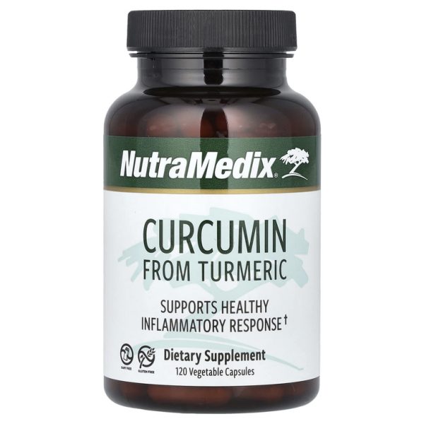 NutraMedix, Куркумин из куркумы, 120 вегетарианских капсул (250 мг на капсулу)