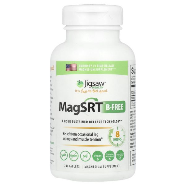 Jigsaw Health, MagSRT®, без витамина B, с замедленным высвобождением, 240 таблеток