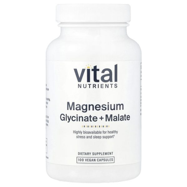 Vital Nutrients, Магний, 240 мг, 100 веганских капсул (120 мг в каждой капсуле)