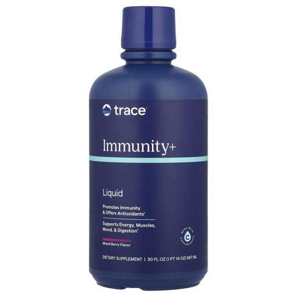 Trace, Быстро впитывающаяся жидкость Immunity +, ягодное ассорти, 887 мл (30 жидк. унц.)