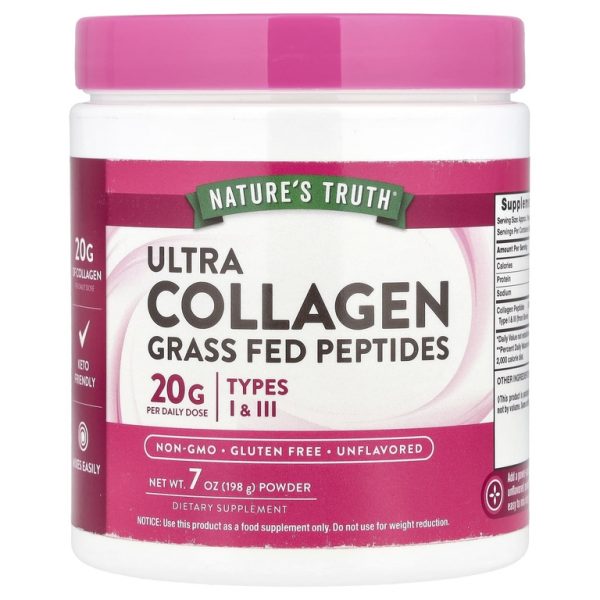 Nature's Truth, Ultra Collagen Powder, без добавок, 198 г (7 унций)
