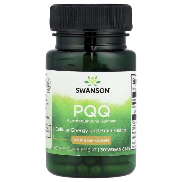 Swanson, PQQ, 20 мг, 30 растительных капсул