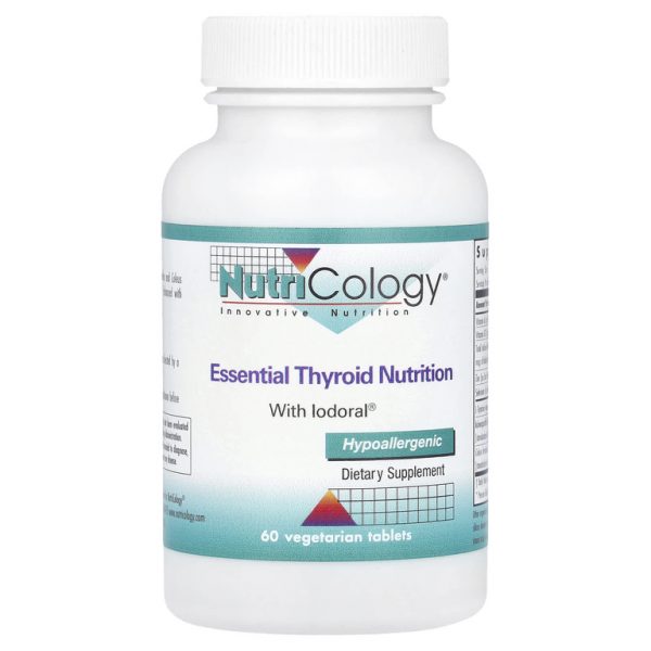 Nutricology, Essential Thyroid Nutrition, с Iodoral®, 60 вегетарианских таблеток