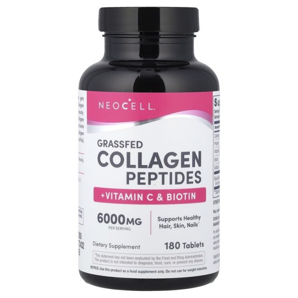 NeoCell, Super Collagen, коллаген с витамином C и биотином, 180 таблеток