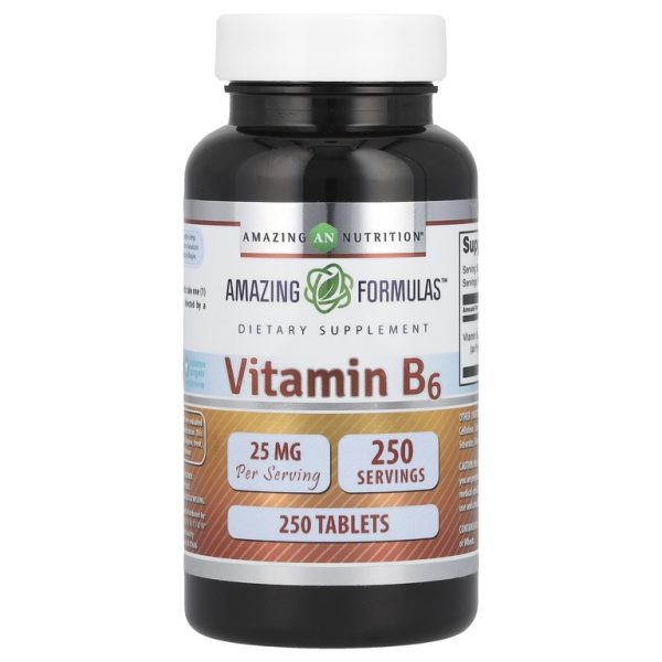 Amazing Nutrition, Витамин B6, 25 мг, 250 таблеток