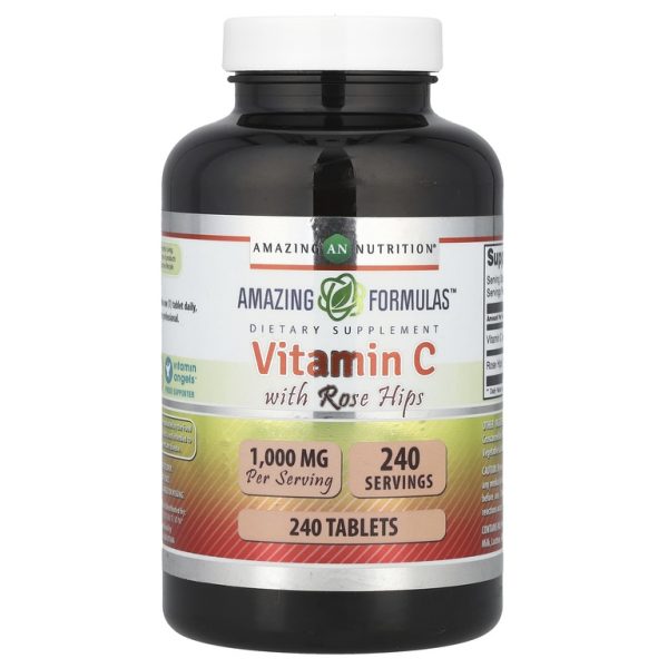 Amazing Nutrition, Витамин C с шиповником, 1000 мг, 240 таблеток (Товар снят с продажи)