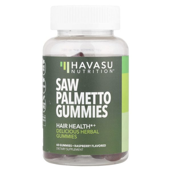 Havasu Nutrition, жевательные таблетки с сереноей, со вкусом малины, 75 мг, 60 жевательных таблеток (37,5 мг в 1 жевательной таблетке) (Товар снят с продажи)