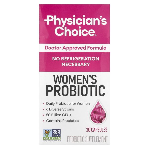 Physician's Choice, Пробиотик для женщин, 50 млрд КОЕ, 30 капсул
