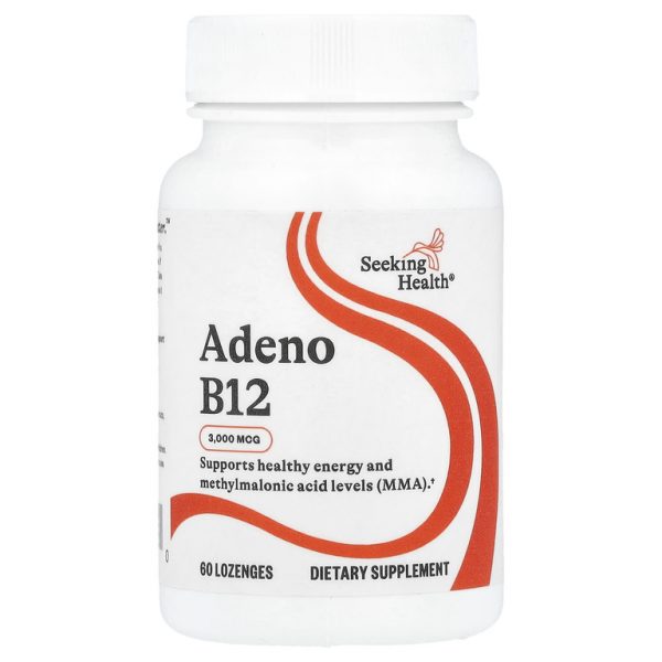 Seeking Health, Адено B12, 3000 мкг, 60 пастилок