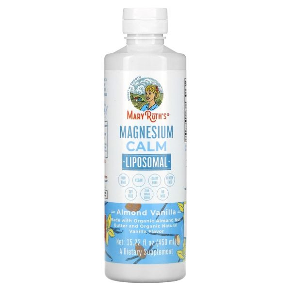 MaryRuth's, Magnesium Calm Liposomal, миндаль и ваниль, 450 мл (15,22 жидк. унц.)