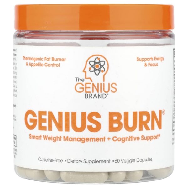 The Genius Brand, Genius Burn®, без кофеина, 60 растительных капсул