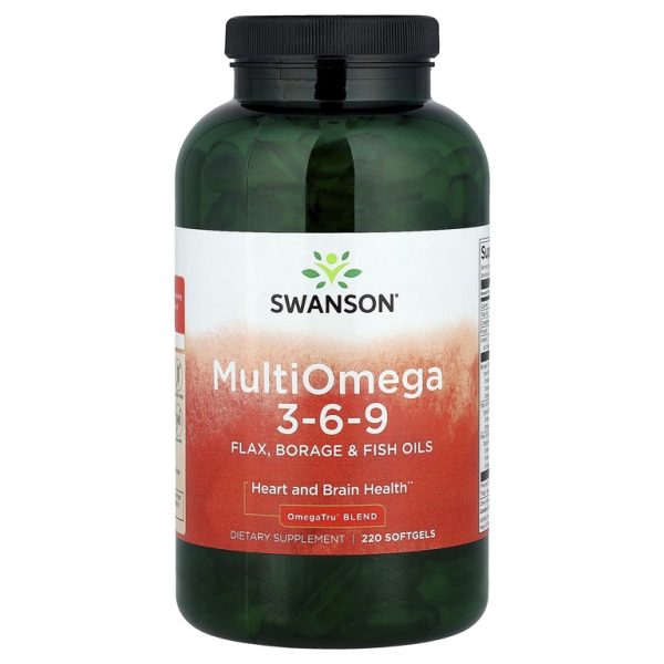 Swanson, Multi Omega 3-6-9`` 220 мягких таблеток