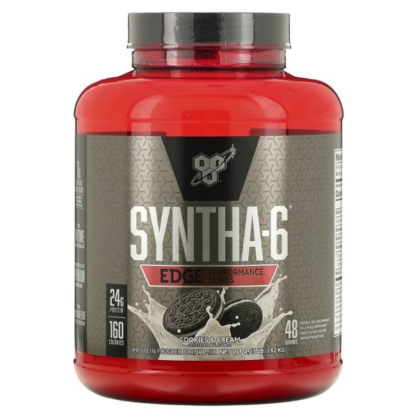 BSN, Syntha-6 Edge®, протеиновая смесь для приготовления напитка, печенье и сливки, 1,92 кг (4,23 фунта)