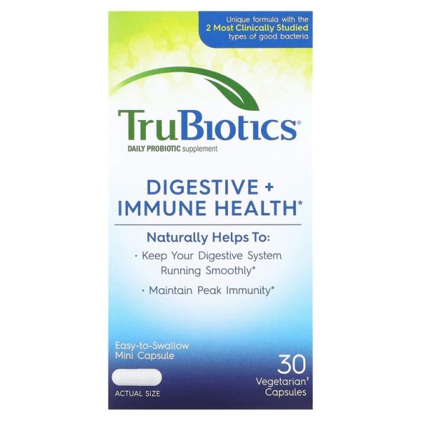 TruBiotics, Здоровье пищеварительной системы и иммунитета, 30 вегетарианских капсул (Товар снят с продажи)