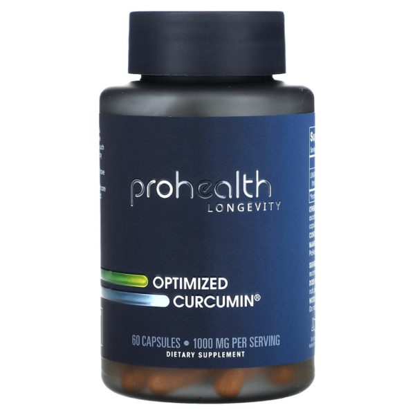 ProHealth Longevity, Оптимизированный куркумин, 60 капсул (500 мг на капсулу)