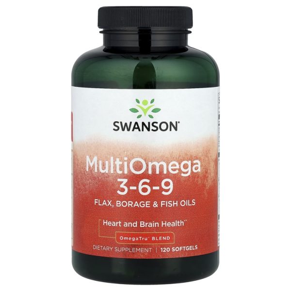 Swanson, MultiOmega 3-6-9`` 120 мягких таблеток