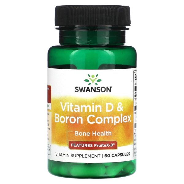 Swanson, Комплекс витамина D и бора, 60 капсул (Товар снят с продажи)