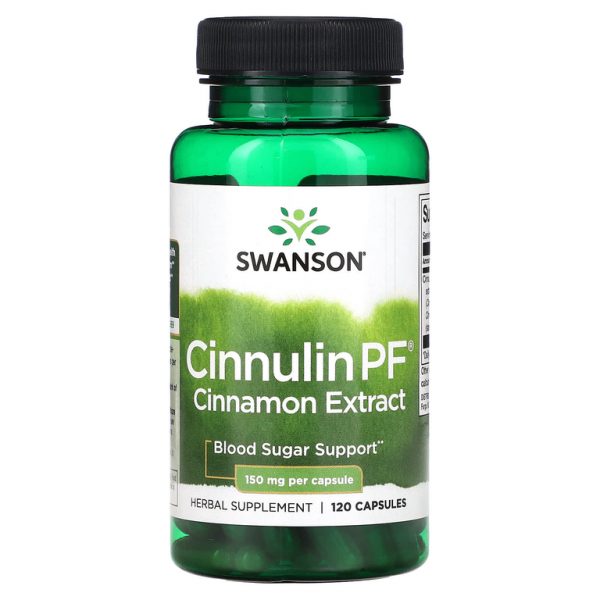 Swanson, Cinnulin PF, экстракт корицы, 150 мг, 120 капсул (Товар снят с продажи)