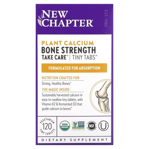 New Chapter, Plant Calcium, Bone Strength Take Care, 120 вегетарианских крошечных таблеток