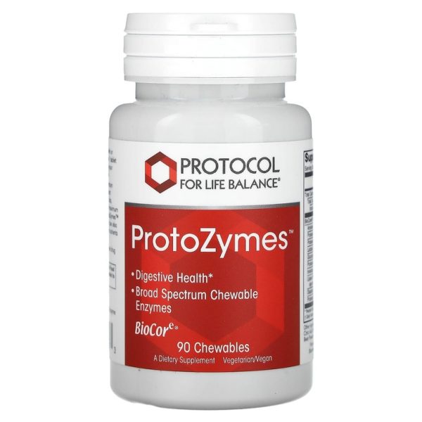Protocol for Life Balance, ProtoZymes, 90 жевательных таблеток