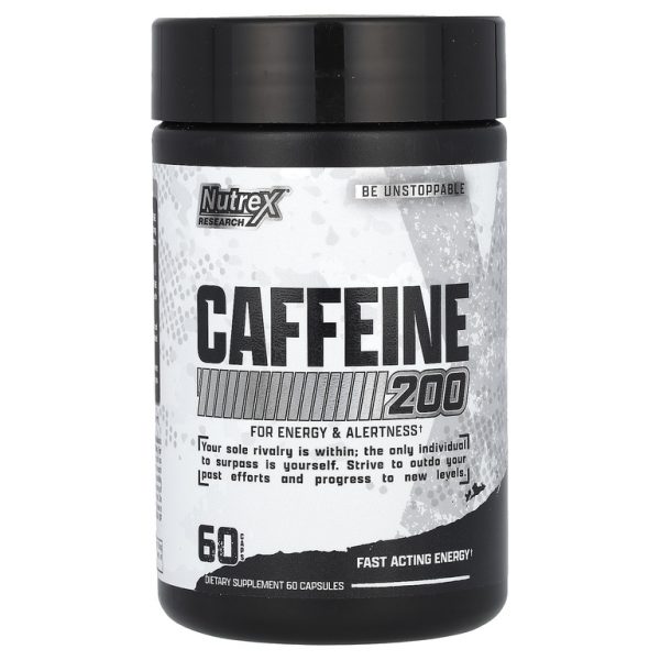 Nutrex Research, Кофеин 200, 200 мг, 60 капсул