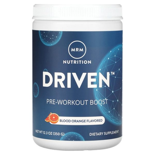 MRM Nutrition, DRIVEN, предтренировочная добавка, красный апельсин, 350 г (12,3 унции) (Товар снят с продажи)