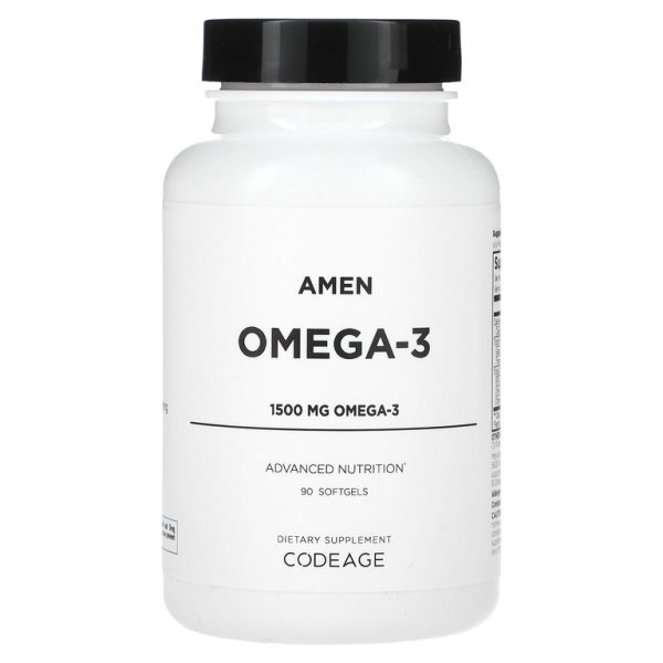 Codeage, Amen, омега-3, 90 капсул (750 мг в 1 капсуле)