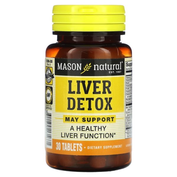Mason Natural, Liver Detox, 30 таблеток (Товар снят с продажи)