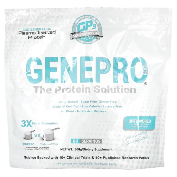 GENEPRO, The Protein Solution, протеин без добавок, 660 г (Товар снят с продажи)
