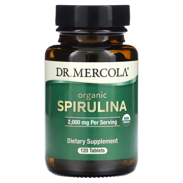 Dr. Mercola, органическая спирулина, 120 таблеток