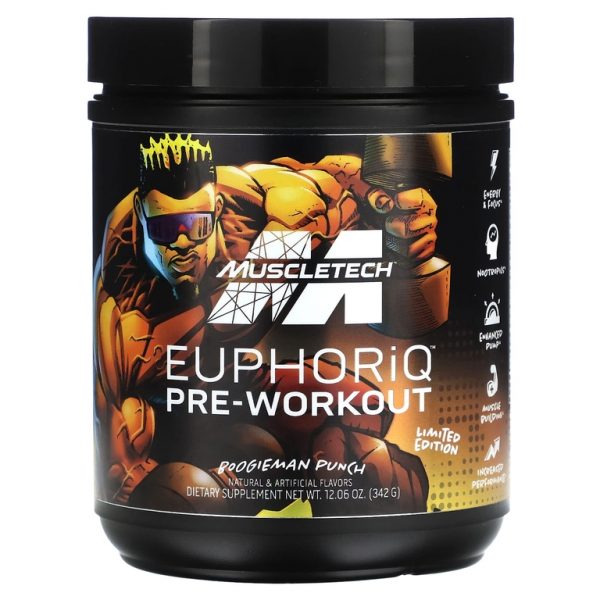 MuscleTech, ограниченная серия, предтренировочный комплекс EuphoriQ®, пунш Boogieman, 342 г (12,06 унции)