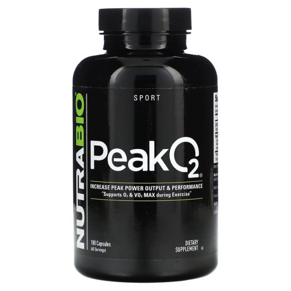 NutraBio, Peak O2`` 180 капсул