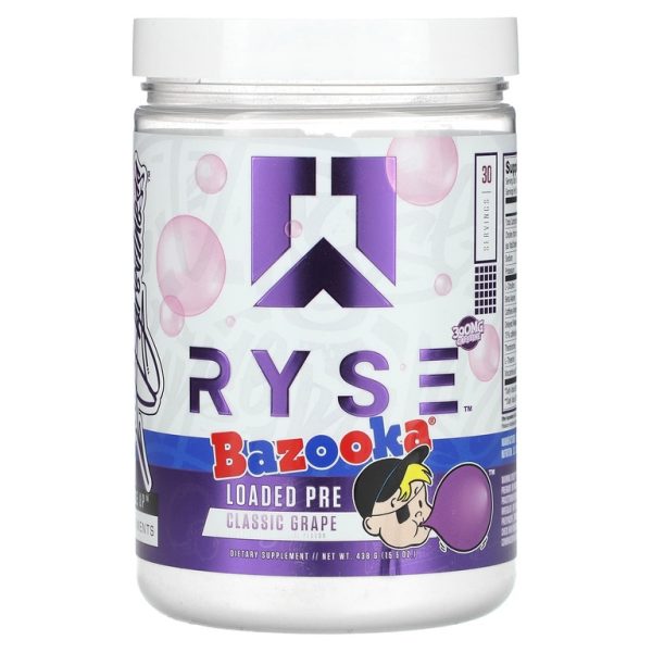 RYSE, Loaded Pre, базука, классический виноград, 438 г (15,5 унции) (Товар снят с продажи)