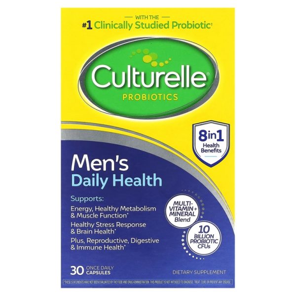 Culturelle, Пробиотики, ежедневное здоровье для мужчин, 10 млрд КОЕ, 30 капсул для приема один раз в день (Товар снят с продажи)