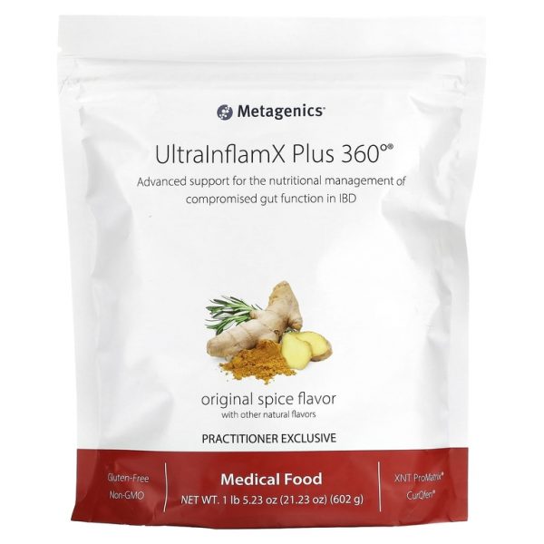 Metagenics, UltralnflamX Plus 360 °, лечебное питание, оригинальные специи, 602 г (21,23 унции)
