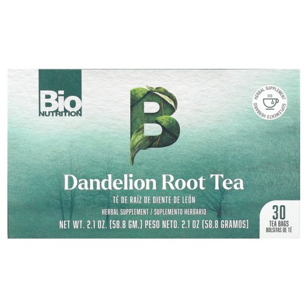 Bio Nutrition, чай из корня одуванчика, без кофеина, 30 чайных пакетиков, 58,8 г (2,1 унции)