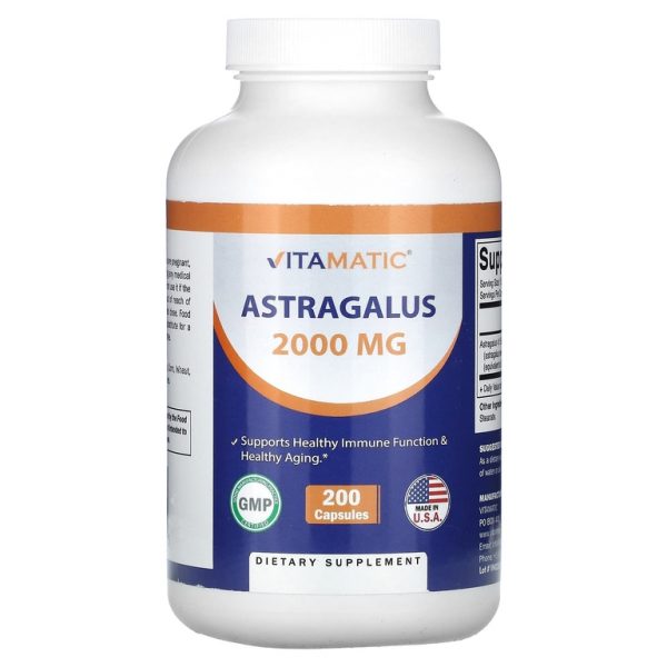 Vitamatic, Астрагал, 2000 мг, 200 капсул (Товар снят с продажи)
