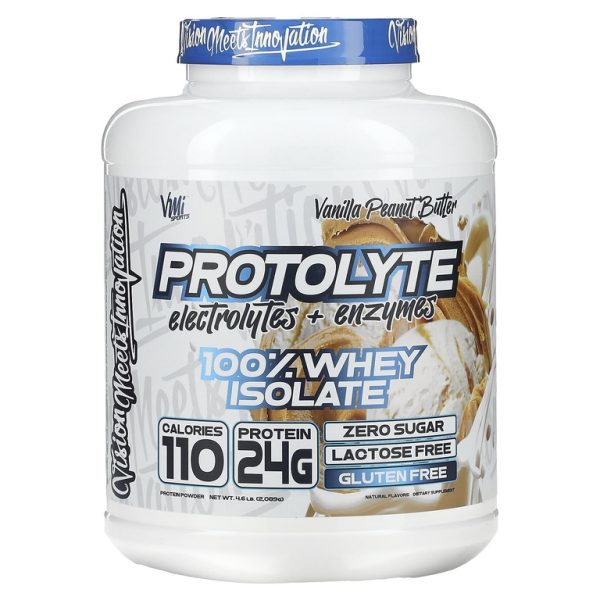 VMI Sports, ProtoLyte, 100% изолят сыворотки, ванильное и арахисовое масло, 2089 г (4,6 фунта) (Товар снят с продажи)