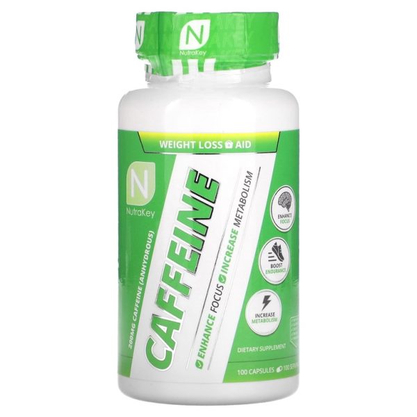 Nutrakey, Кофеин, 200 мг, 100 капсул (Товар снят с продажи)