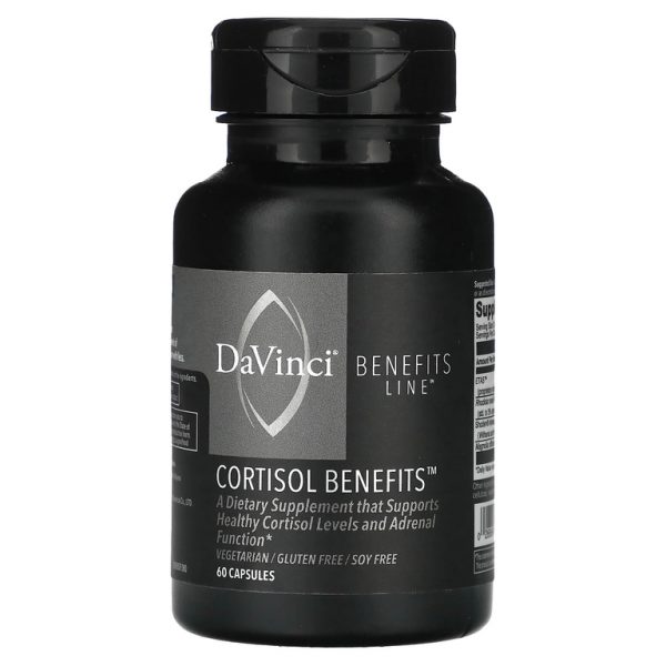 DaVinci Laboratories, Benefits Line, преимущества кортизола, 60 капсул